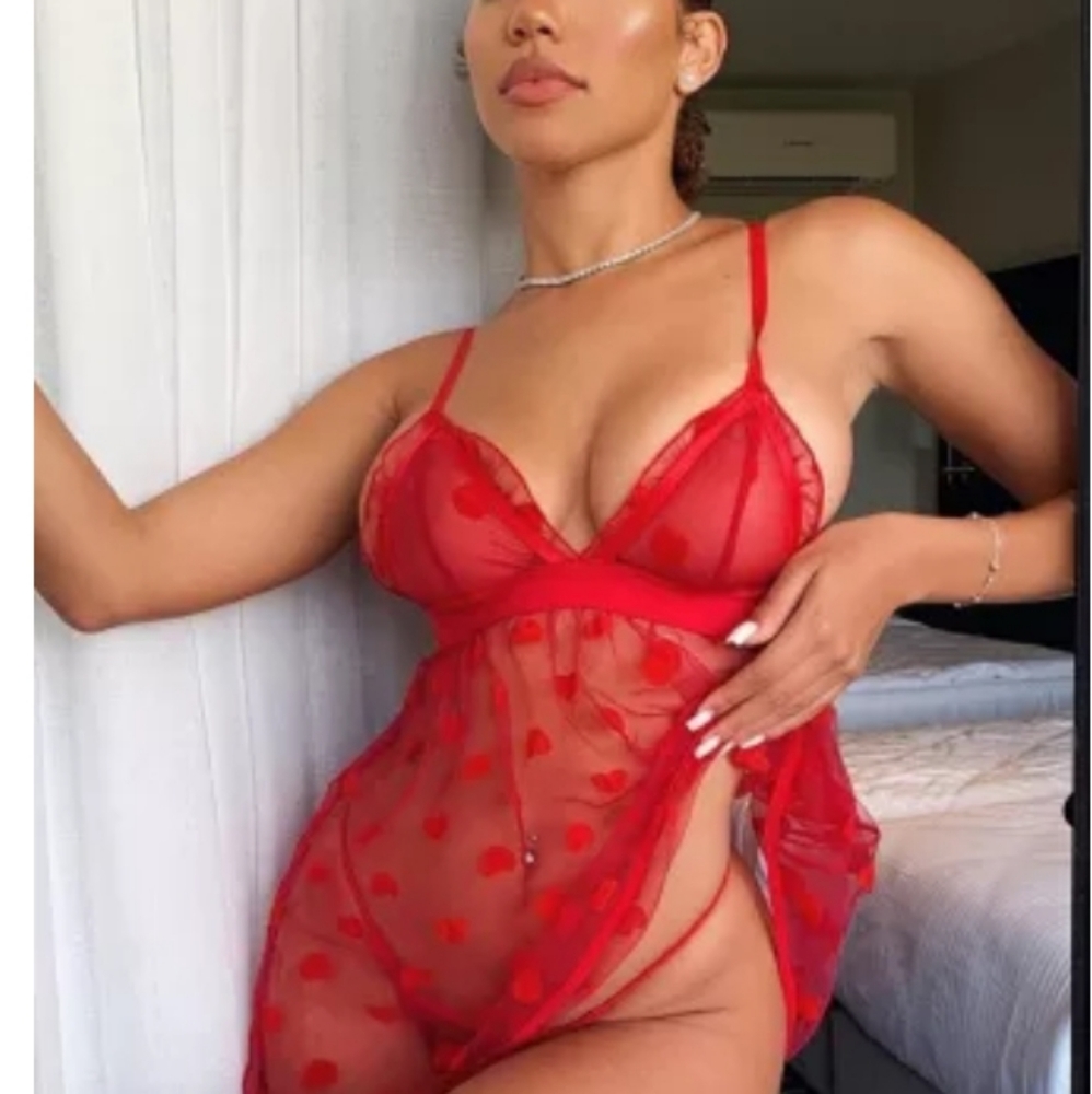 ❤️New boutique heart babydoll thong set - Picture 4 of 10